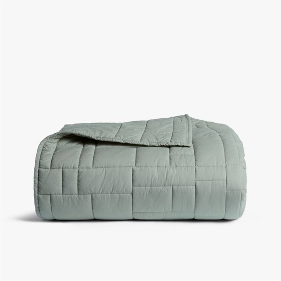 King/California King Cozy Block Quilt Jade- Parachute